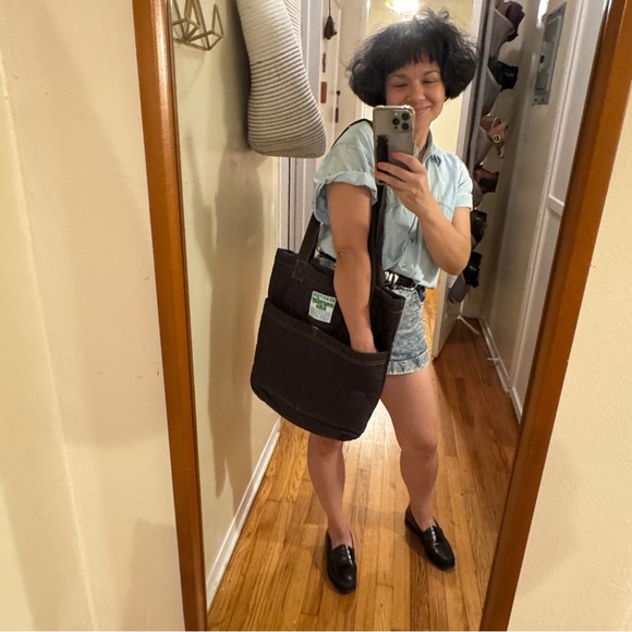 Big Bud Press Quilted Everyday Tote in Dark Espresso - Picture 7 of 10